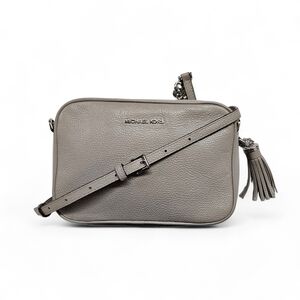 MICHAEL Michael Kors Ginny Crossbody Camera Bag With Fringe Tassel In Gray